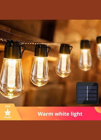 Светодиодная гирлянда Bulbs Outhome, с защитой от воды IP65, 30 шаров в форме груши, 10 м., Белый теплый Smart (302392417)