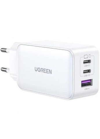 Зарядний пристрій Ugreen usb-a+2*usb-c 65w gan tech fast white (270006899)