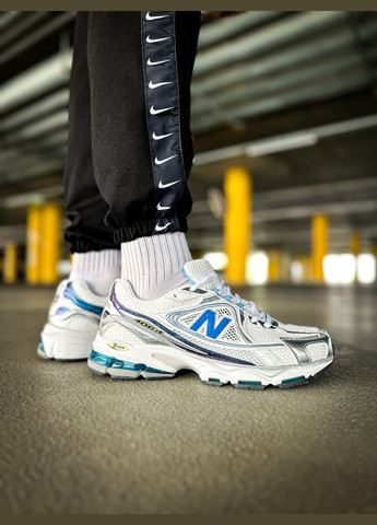 Білі всесезон кросівки чоловічі new balance 1064 white blue silver | нью беланс 1000 білі сині срібні No Brand