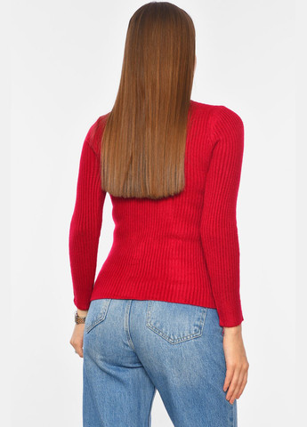 Гольф жіночий трикотажний бордового кольору Let's Shop (304368556)