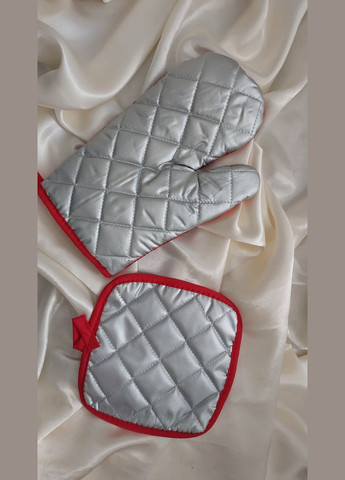 Новорічний подарунковий набір кухонна рукавичка та прихватка подарунок No Brand (313101545)