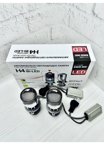 Светодиодные автолампы с линзой H4 Mini lense 6000K 40W Sho-Me (392718376)