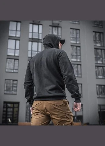 Кофта Hoodie Cotton Raglan Hard Black Розмір M-TAC (311202956)