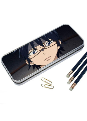 Пенал шкільний для хлопчика та дівчинки металевий Місто, де немає лише мене #016 7*18 см Silver No Brand (309160665)