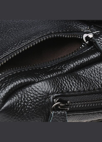 Чоловічий шкіряний рюкзак через плече K1029-black Borsa Leather (322189610)