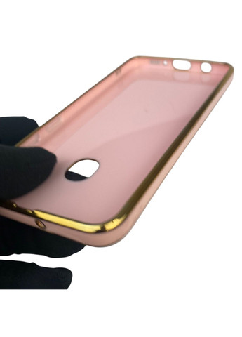 Чехол для Galaxy A20 SM-A205F с защитой камеры с золотой окантовкой на самсунг а20 пудровый gs1 Samsung (366233905)