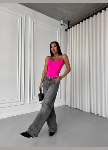 Боді жіноче - однотон, майка Чорний 42-44 JUGO STYLE H № 369 (338800181)