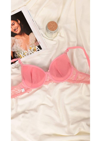Розовый бюстгальтер женский розовый No Brand спандекс, полиэстер