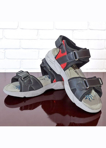 Черные спортивные, повседневные открытые спортивные босоножки сандалии на липучках для мальчика том м Tom.M на липучке