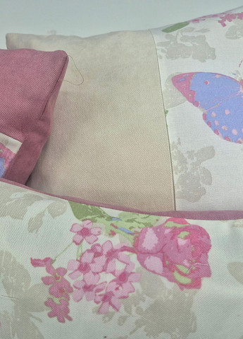 Комплект декоративных подушек Butterflies 40х40см 1шт, 36х27см 1шт, 34х34см 1шт кремовый с розовым (п_0766) Firanka Butterfly (323164703)