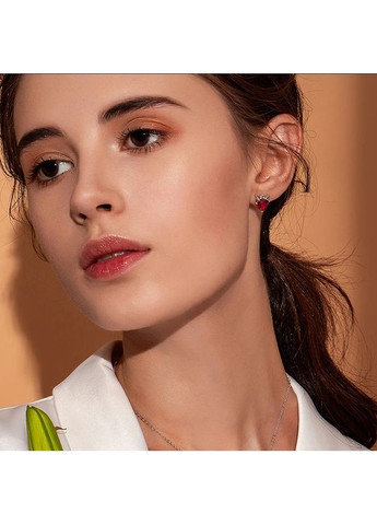 Серебряные серьги с бриллиантами "Ангел и демон" Kabluchka (355346081)