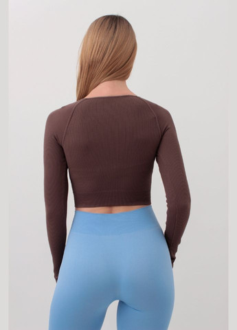 Топ женский бесшовный с длинными рукавами CROP TOP RIB Giulia CROP TOP RIB (новинка) (316683825)