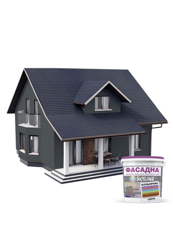 Фасадна фарба акрил-латексна 6502-G 10 л SkyLine (289363743)