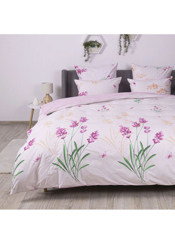Євро комплект постільної білизни Бязь з наволочками 70*70 см, 115 гр/м2 Aurora Рожевий (19880200215) ТЕП (365851928)