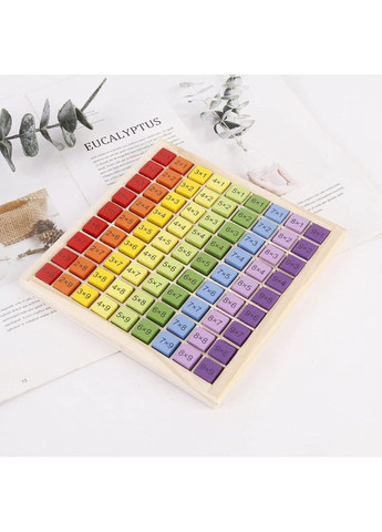 Монтессори деревянная Таблица умножения Multicolor Bluelans (365721083)