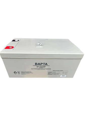 Акумулятор гелевий резервний BAPTA BP-250AMP 250 А для сонячних станцій човнів та резервного живлення Білий Varta (365078333)