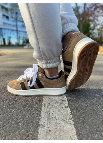Білі кросівки чоловічі adidas campus 00s brown white адідас кампус білі демісезон No Brand