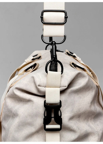 Сумка спортивна жіноча дорожня пляжна через плече для тренувань подорожей водонепроникна бежева 73940 OnePro (372049111)