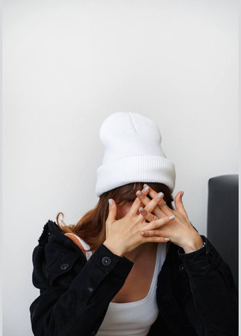 Шапка женская - бини, однотонная, мягкая и удобная JUGO SLOBO STREET (304028320)