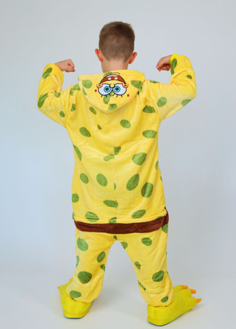 Детский кигуруми Губка Боб с капюшоном и карманами My Kigu (364686593)