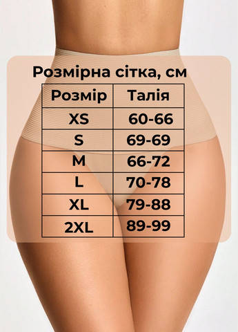 Трусики з утяжкою коригувальна білизна коригуючі труси з широким поясом висока посадка бразиліани світло бежевий Cindylove (316323747)