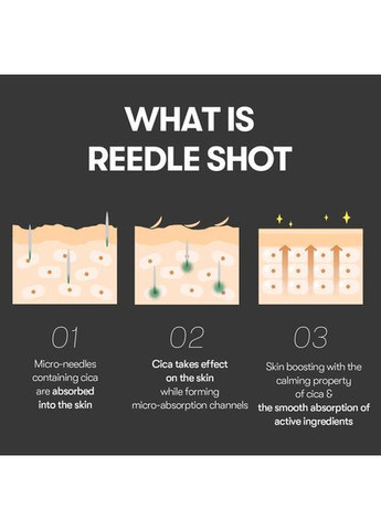 Сироватка-бустер із мікроголками для чутливої шкіри Pro Cica Reedle Shot 100 2ml Південна Корея VT Cosmetics (351386148)