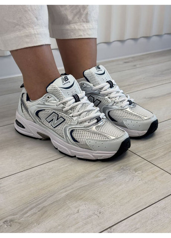 Кроссовки женские New Balance 530 White Silver Navy MR530SG Нью Беланс 530 белые демисезоны (366337475)