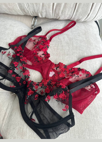 Червоний комплект нижньої білизни Domino