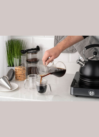 Кемекс для заваривания кофе с фильтром Black Mars, 600 мл, боросиликатное стекло Ardesto (314777805)