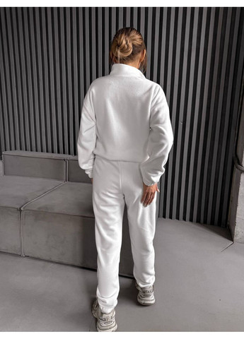 Женский костюм флисовый молочного цвета 35618 Fashion (366074746)