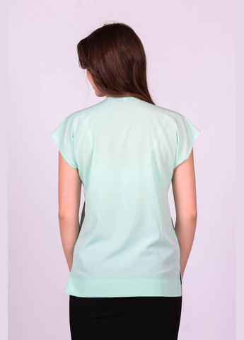 М'ятна блузка жіноча 0071 однотонний софт м'ятна Актуаль