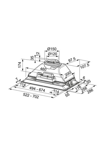 Витяжка кухонна (m452368) FRANKE Inca Smart FBI 705 GR (369021059)