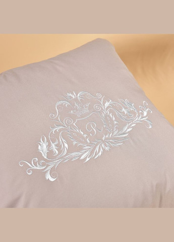 Подушка декоративная Royal с вышивкой светло-серая IDEIA (315146462)