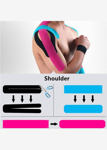 Тейп Кинезио 5 см, кинезиологическая лента Kinesiology Tape, 5 см, голубой No Brand (346048688)