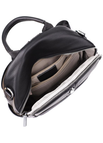 Рюкзак женский из натуральной кожи 10 л городской маленький Черный 39556 Vintage (355884762)