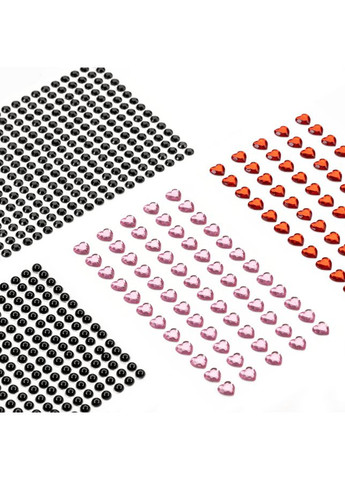 Стразы самоклеящиеся Черные 5мм 375шт Rosa Talent (362661640)