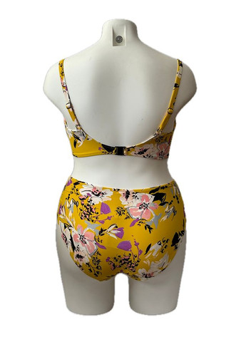 Горчичный летний купальник раздельный 6950-6957. раздельный, балконет Fantasie Florida Keys