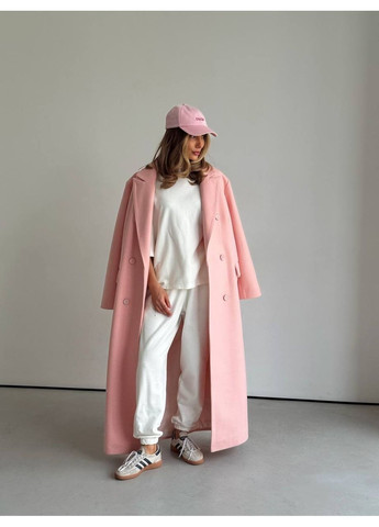 Розовое демисезонное Пальто WOGUE MAXI, цвет Розовый milirud