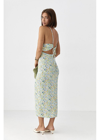 Квітковий сарафан на бретелях Lurex Сарафан (370381257)