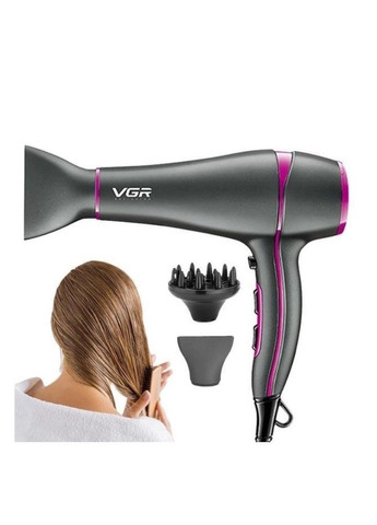 Профессиональный фен для укладки и сушки волос с диффузором V-402 (2200W) VGR (346048897)