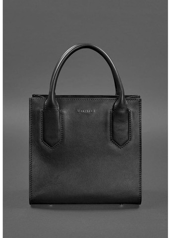 Шкіряна жіноча сумка-кроссбоді чорна BlankNote (348359160)