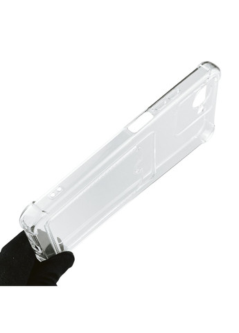 Чохол для C30S з бронь кутами з кишенею для візиток карток k-pop на реалми C30с прозорий Realme (366227771)