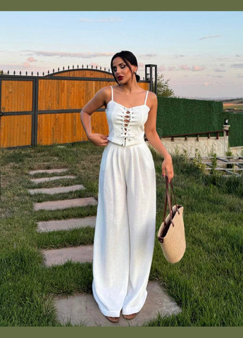 Женский летний легкий костюм жатка Україна (332621074)