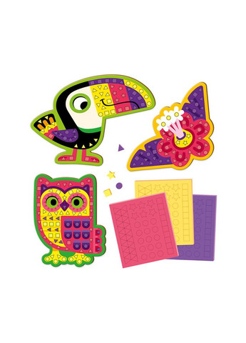 Набор для творчества мягкая мозаика "Птицы" цвет разноцветный CB-00236349 Vladi toys (314892045)