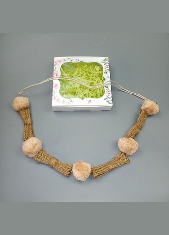 Ожерелье ручной красно-коричневое в стиле бохо в подарочной коробке+подарок No Brand (342384752)