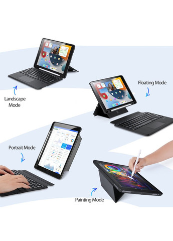 Чохол клавіатура Bluetooth 5.0 Keyboard для Apple iPad Pro 12.9 (2020 / 2021 / 2022) Black Dux Ducis (324234620)