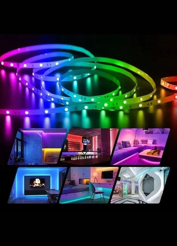 Rg Світлодіодна стрічка преміум rgb 5050 RGB LED 5 м 220 v, Гнучка стрічка для приміщення SY-60 No Brand (402276643)