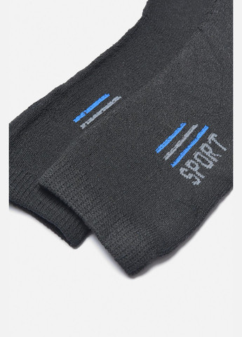 Чёрные носки мужские махровые черного цвета Let's Shop однотонные (307008804)