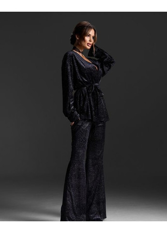 Костюм кимоно из велюра с напылением ISSA PLUS (369934422)