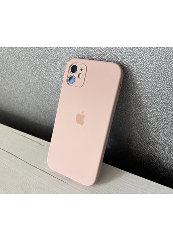 Чехол для айфона 11 квадратные бортики для iPhone 11 силиконовый pinksand cover square Silicone Case (363976700)